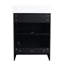 Meuble-lavabo autoportant 24 po - Châtaignier noir avec portes de matériaux de qualité