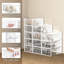 Paquet de 15 boîtes de rangement pour chaussures empilables transparentes, organisateur de chaussures pliable avec couvercles pour placard, entrée, chambre à coucher, conception de ventilation, robuste-950156202