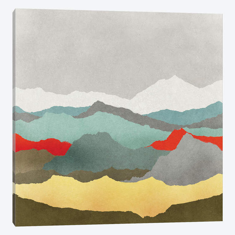 « vaste plains i », impression sur toile, H 26 po x l 26 po x P 1,5 po, Pas de tapis, Toile tendue