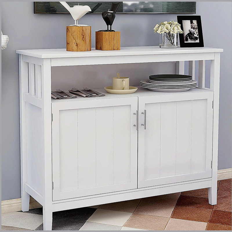 Kitchen storage sideboard and buffet server cabinet