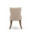 7-piece Modern Dining Set consists of a Wooden Table and 6 Linen Fabric Modern Dining Chairs with Button Tufted Back - (Finish Option).-625683669-625683689