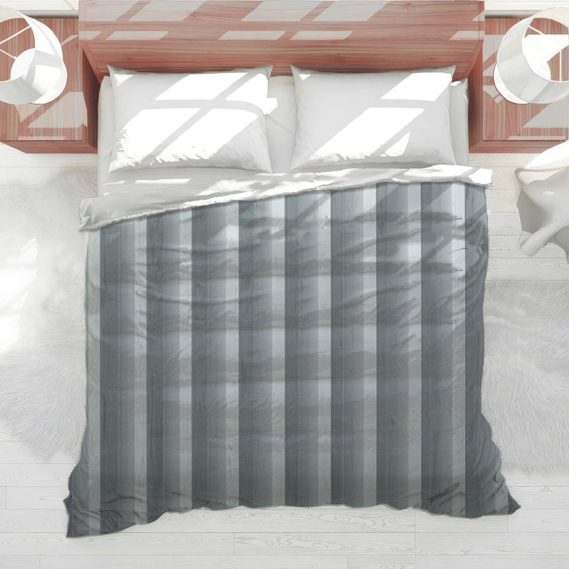 Vertical Wooden Panels Comforter, Twin