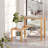 2 Tier Bamboo Corner Shelf, Cabinet Organizer Shelves For Countertop, Adjustable And Moveable Spice Rack For Kitchen,Bathroom,Coffee Area