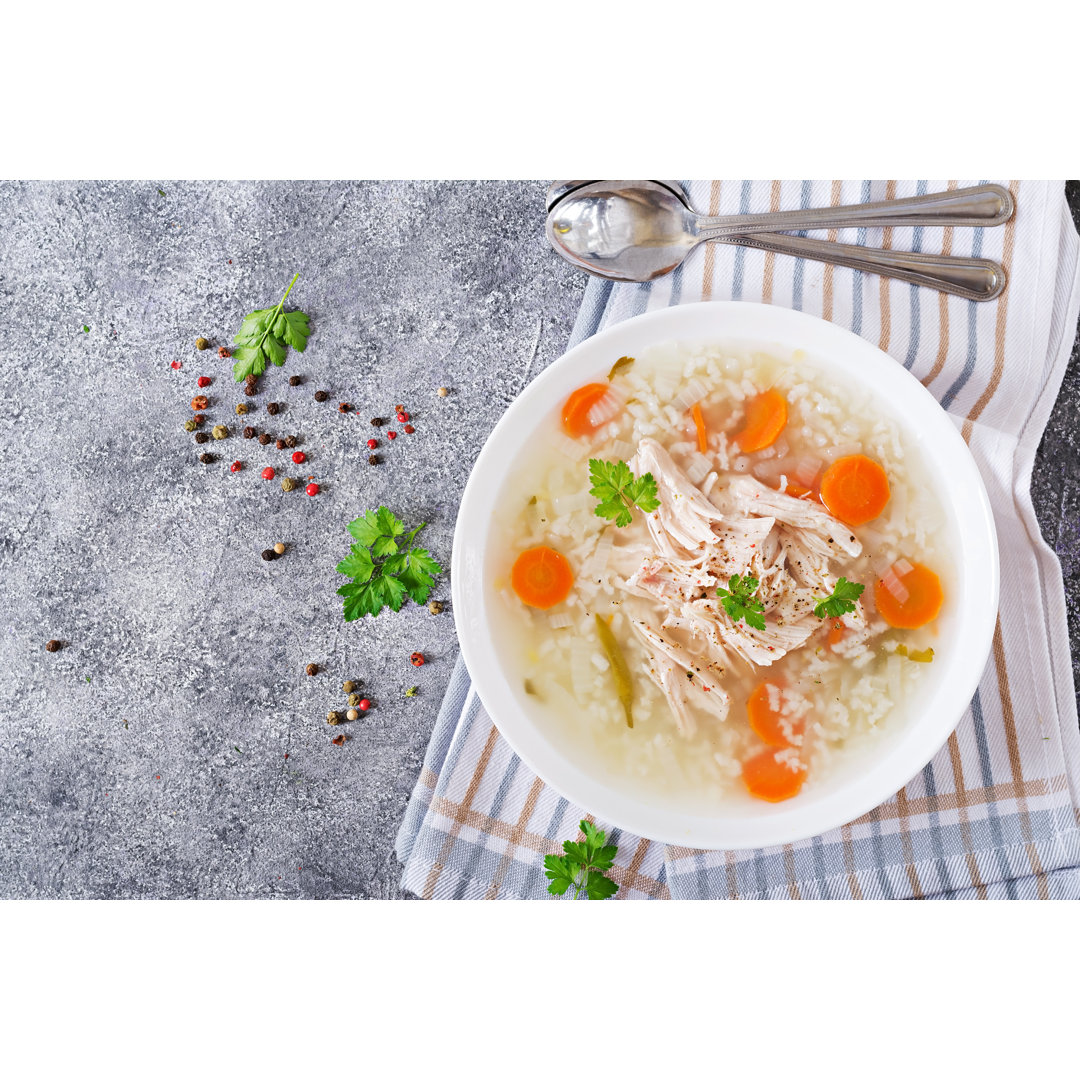 Chicken Soup - Wrapped Canvas Print