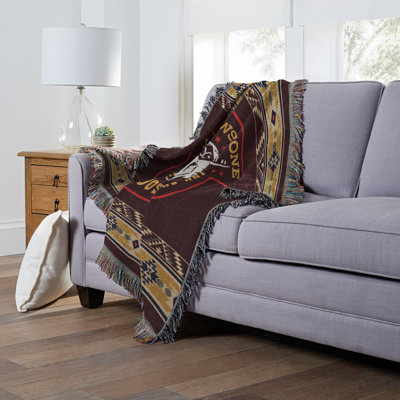 Paramount Yellowstone Throw Blanket, The Way Western Ranch Decor, 48x60 Inches