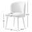 Palmdale Mid-Century Modern 19"H Upholstered Dining Chair Set with Solid Wood Leg-1961283013