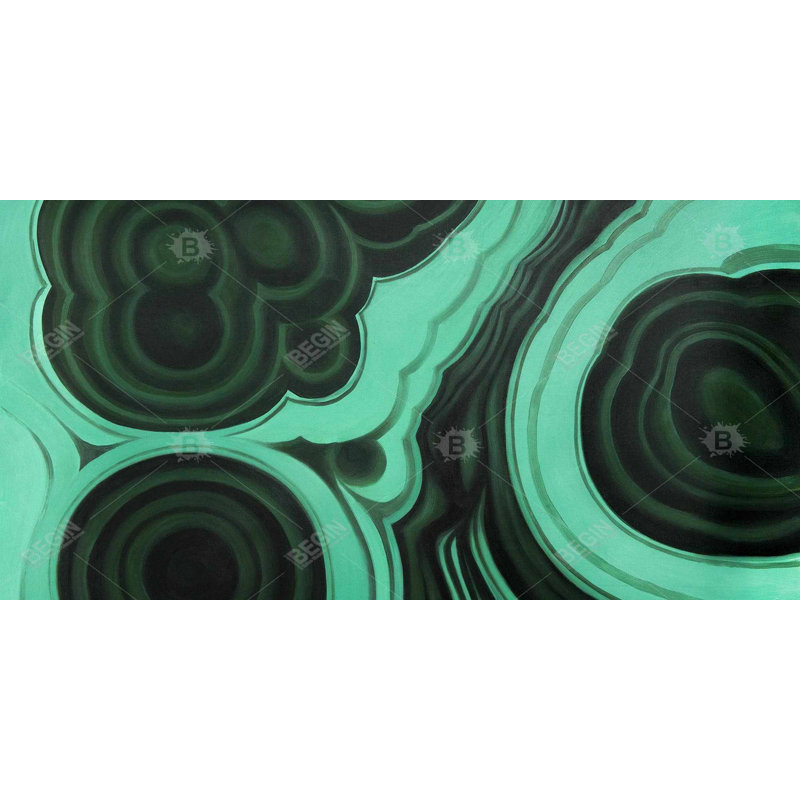 Malachite stone - 15.75"x31.50" Desk mat