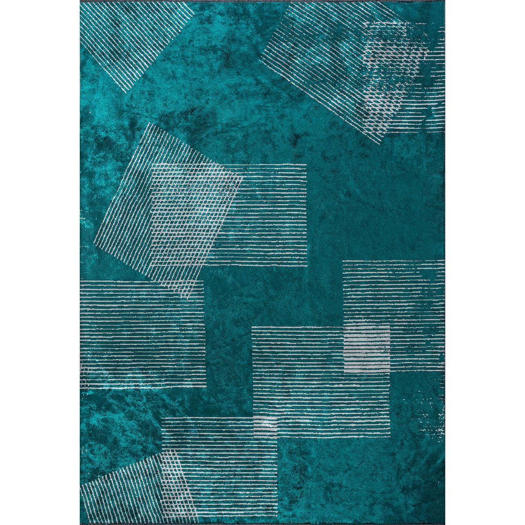 Amalina Geometric Hand Loom Area Rug