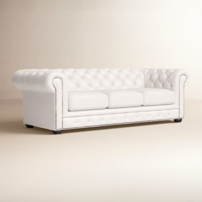 Freddie 95'' W Leather Sofa