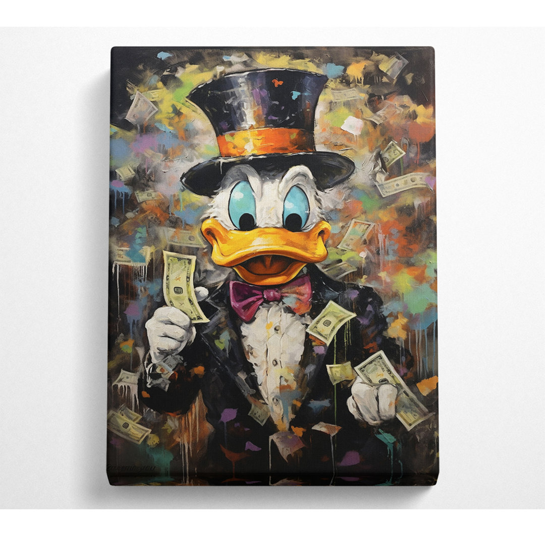 Duck Cash Money - Kunstdrucke auf Leinwand - Wrapped Canvas