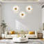 Décoration murale fleurs en métal suspendues 3 pièces-1350076074