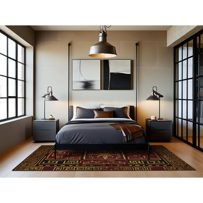 Goldleaf Embrace Rug, Square 5'