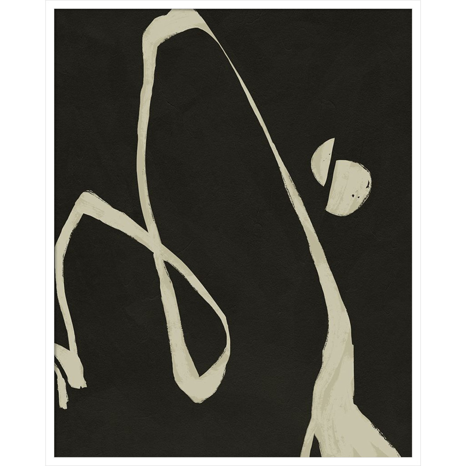 Neutral Spring II by Jacob Green, 41" H x 33" W x 1" D, White