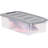 Plastic Storage Boxes With Secure Latches! Stackable & Lockable—Practical For Home Organization!