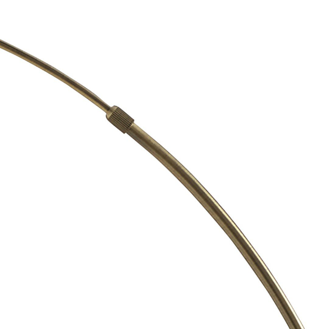 Onesimos 176cm Antique Brass Arched Floor Lamp
