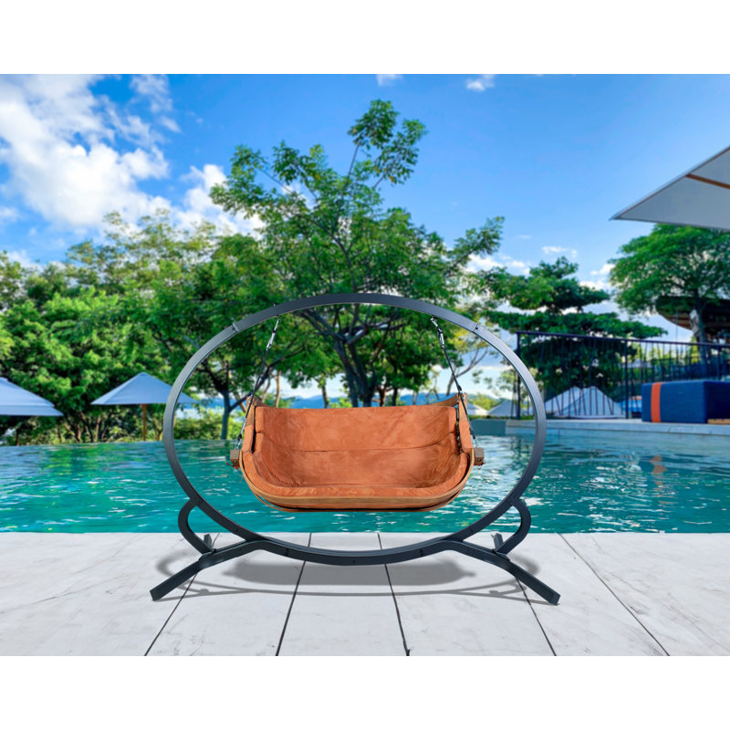 Balancelle en acier avec chaise double