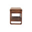 Banc de rangement rembourré en cuir Mellan