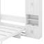 Grand lit escamotable Wilard avec 2 tablettes de rangement latérales Wilard