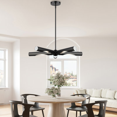 Lustre linéaire moderne Spoutnik 5 lumières Clearlake