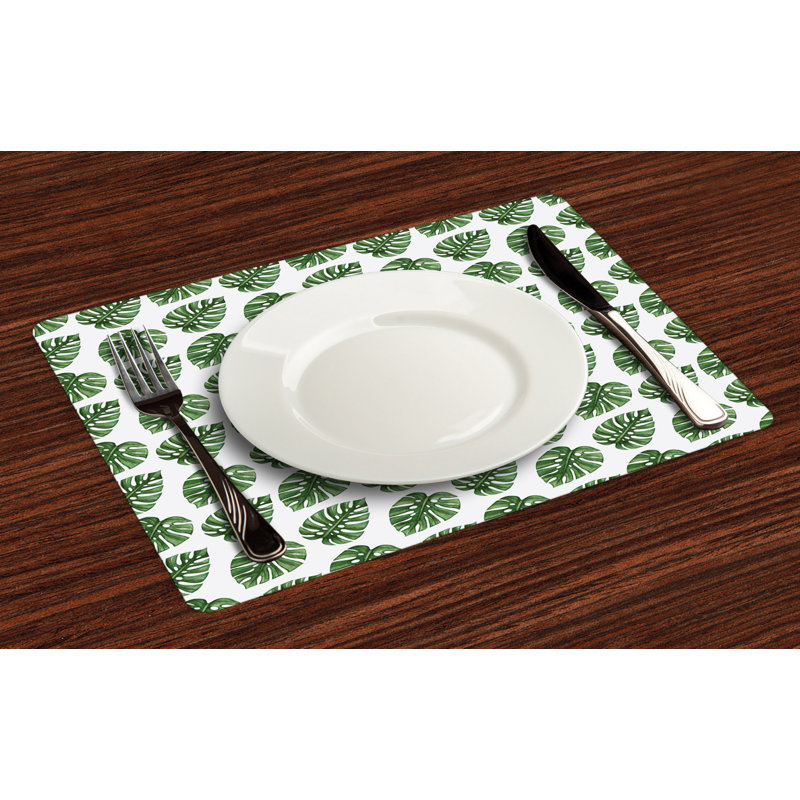 Polyester Floral Rectangle Placemat