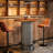 39.4" H Round Dining Table, Small Kitchen Bar Table with Footrest for  Dining Room, Pub, Bar-1746671396