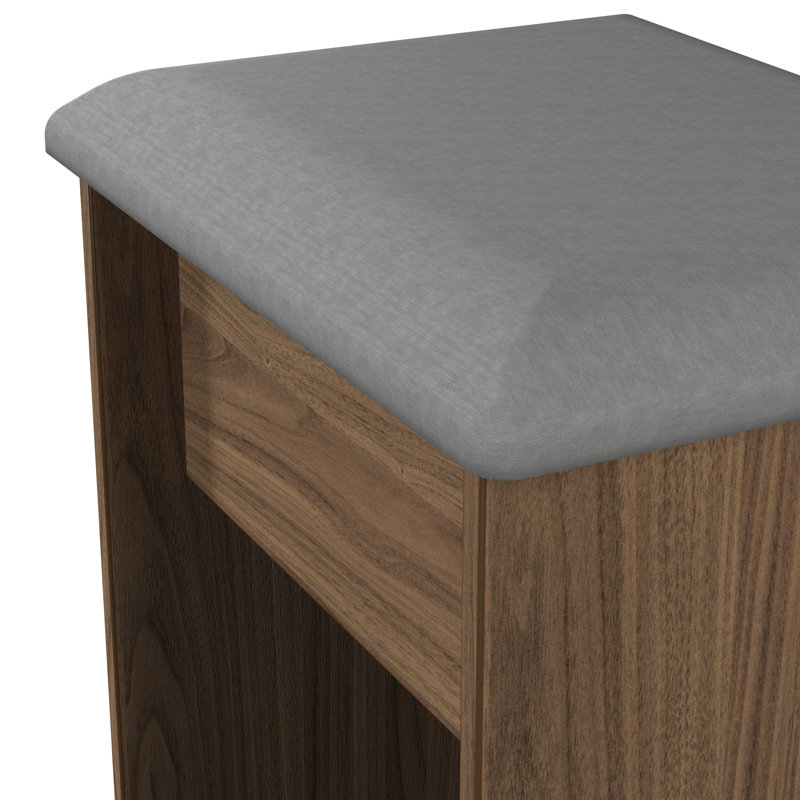 Fully Assembled Lyndale Dressing Table Stool, Walnut