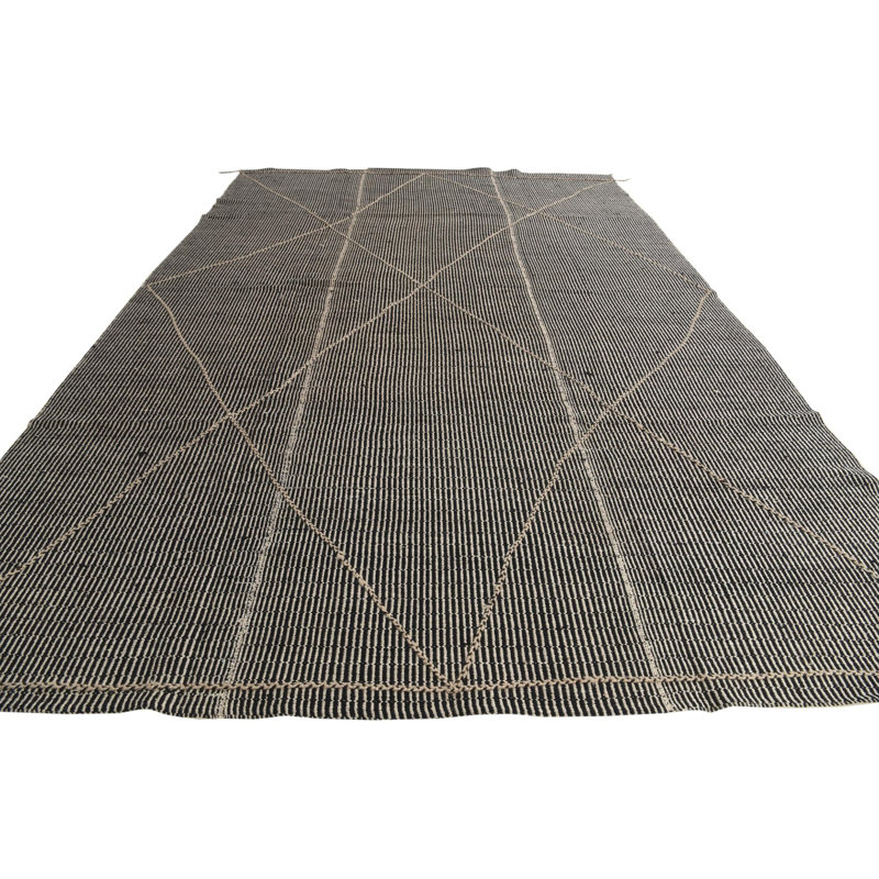 Tapis noir et blanc Nick