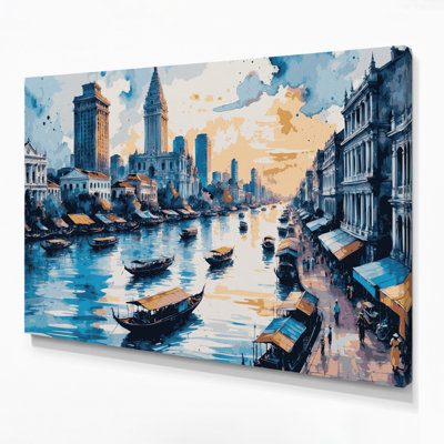 Cities Ho Chi Minh City Vietnam Gray Canvas Wall Art