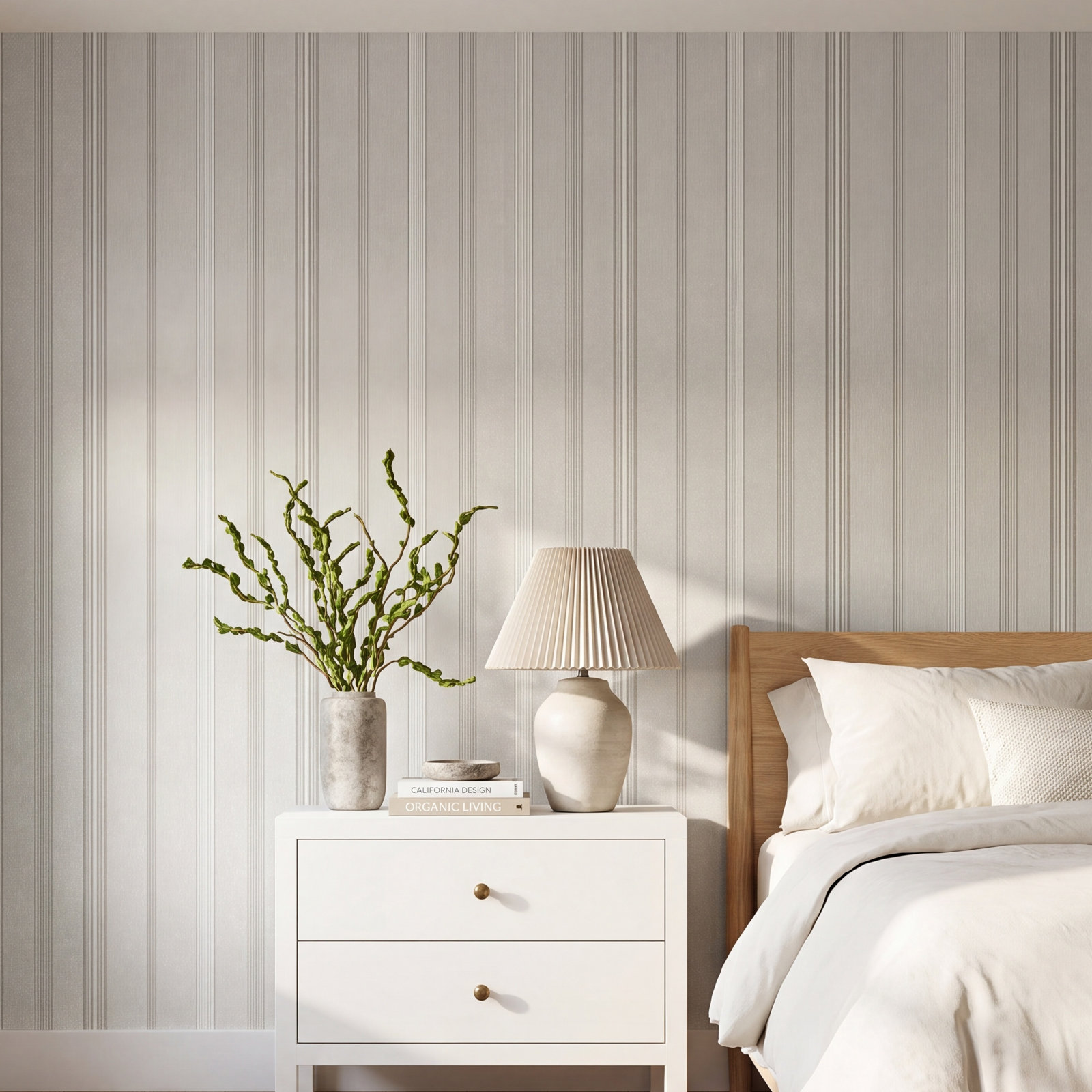 Anatolia Stripe Self-Adhesive Double Roll, Beige