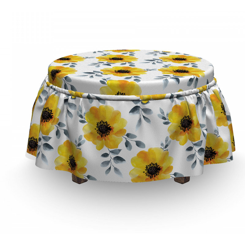 Housse pour de repose-piedss de fleurs dépilées