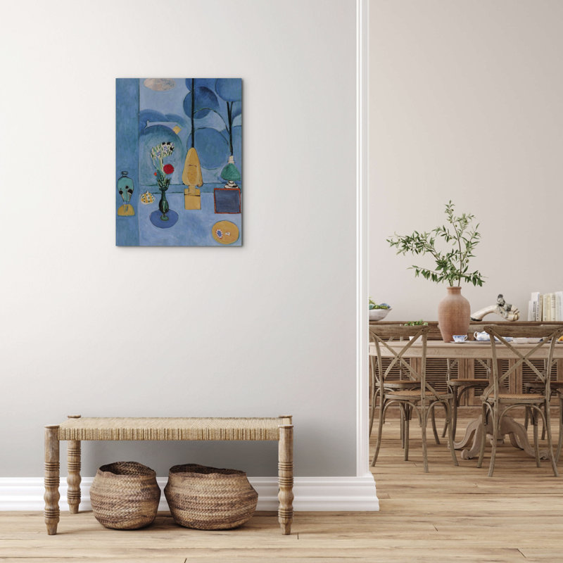 The blue window 77.5cm H x 58cm W MetalArt Materic Aluminum Satin Effect, Frameless Panel, Lightweight Ready to Hang