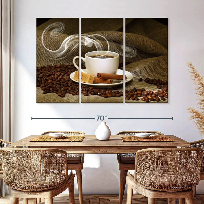 Yarlin Steaming Cinnamon Coffee, 42" H x 65" W