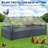 8x4x2 Ft Galvanized Raised Garden Bed Kit with Zippered Cover Doors Open Base Planter Box for Vegetables Flowers Thick Steel Construction Easy Assembly-2098840923-2098840922
