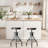 Swivel Counter Stool with Metal Frame-1034073692-951660729