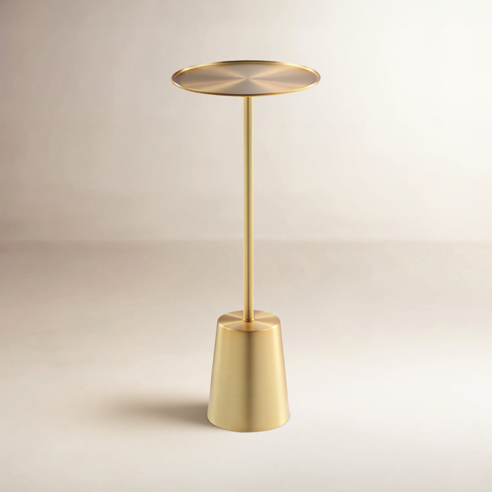 8" End Table, Gold