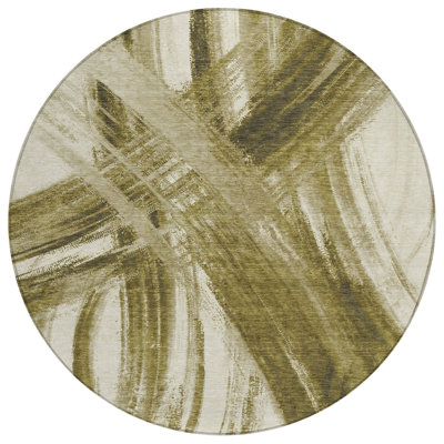 Machine Washable Indoor/Outdoor Lockway ACN2421 Abstract Rug