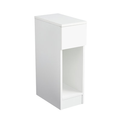 Wooden Bedside Table with Open Shelf and Drawer – Ava by