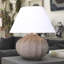 Lampe de table 23 po grise