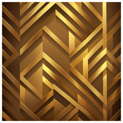 Couvre-lit matelassé à motif de chevrons dorés 