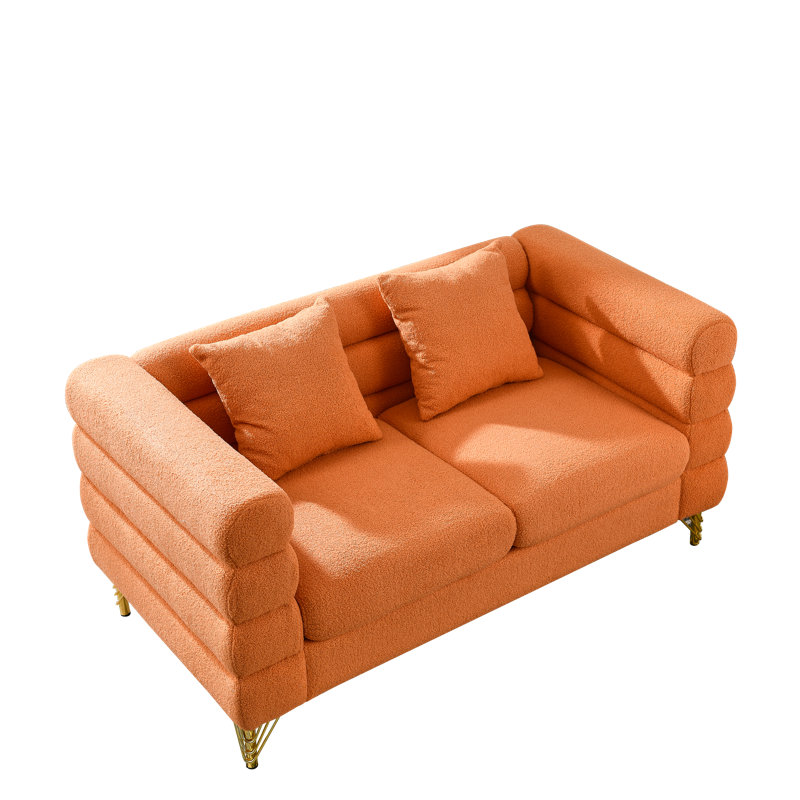 Kyng Sectional Sofa with 2 Pillows, Comfort Sectional Sofa-Deep Seating Sectional Sofa, Soft Sitting for Living Room, Bedroom