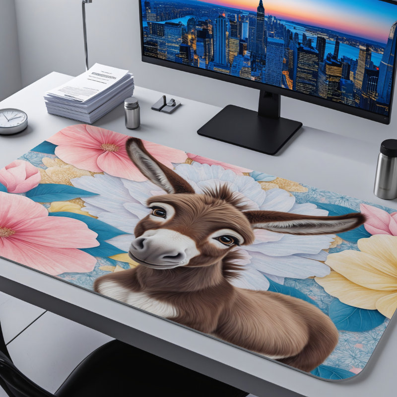 Polyester Desk Pad, 14.4x12.1