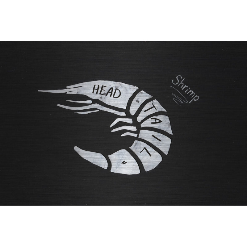 " Shrimp Formation " by Eyre Tarney, 12" H x 18" W x 1.5" D