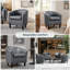 Fauteuil Seldon 28'' H, style tonneau, fauteuil club moderne, fauteuil rembourré-1992121427