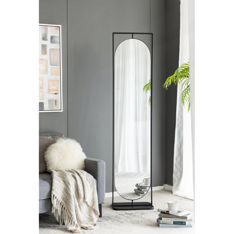 Miroir sur pied pleine longueur pivotant sur 360 °