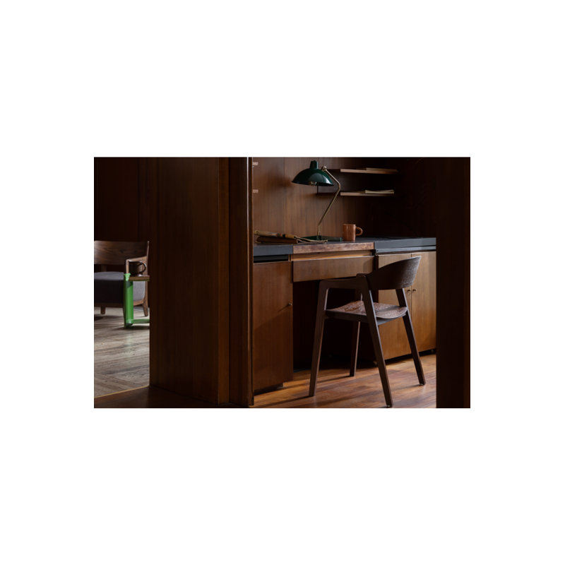 Westlake Solid Wood Arm Chair, Brown