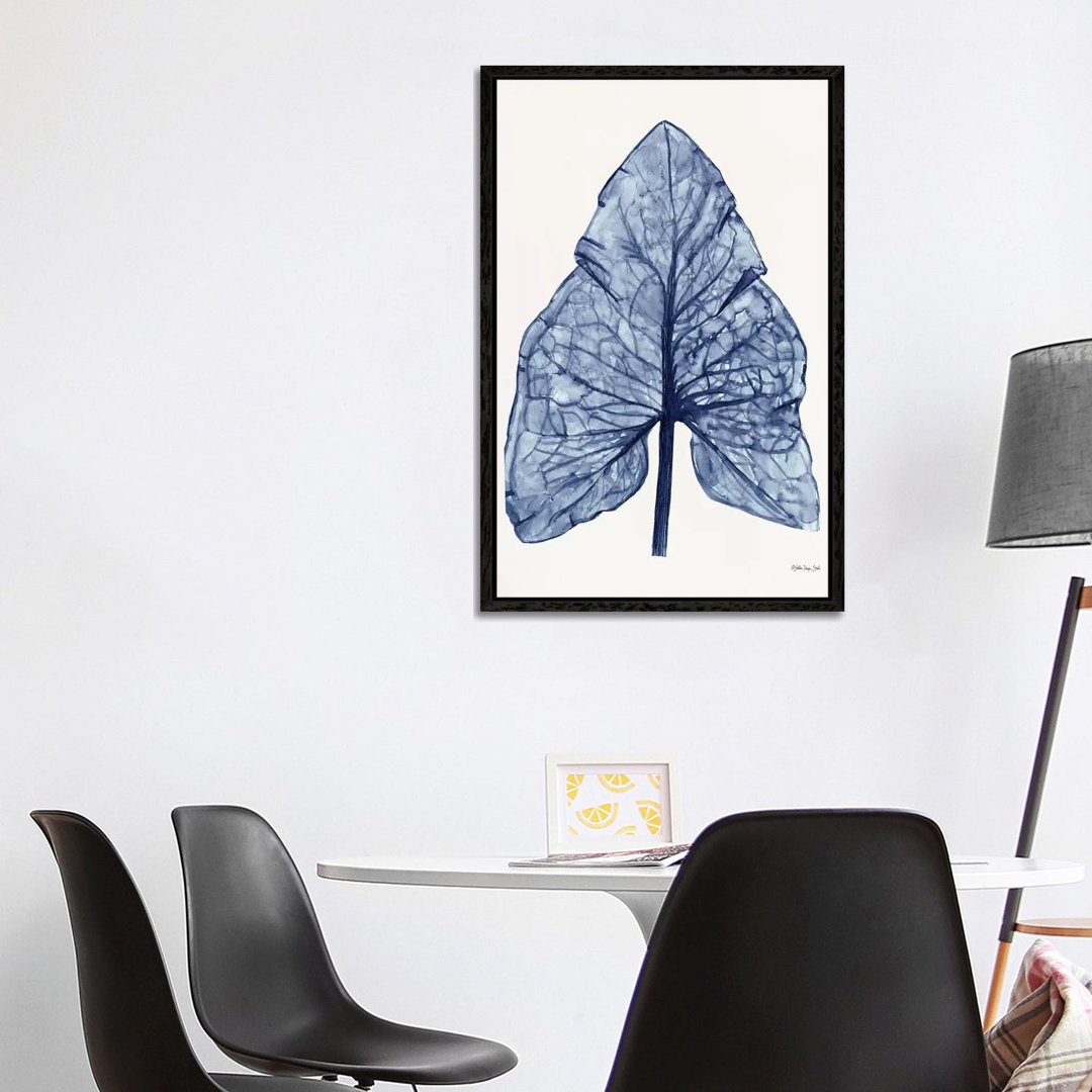 Indigo Leaf von Stellar Design Studio - Galerie-Giclée auf Leinwand