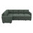 Hoelscher U Shaped Sleeper Corner Sectional Pull Out Sofa Bed With Storage Space-115950842
