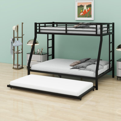 Metal Bunk Bed With Trundle