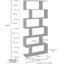 Biljana 192 cm H x 80 cm W Geometric Bookcase-1588186619-1528325968