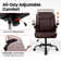Nakysha Mid-Back PU Leatehr Office Chair with Swivel Base and Padded Armests